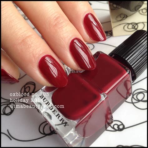 burberry oxblood nail polish